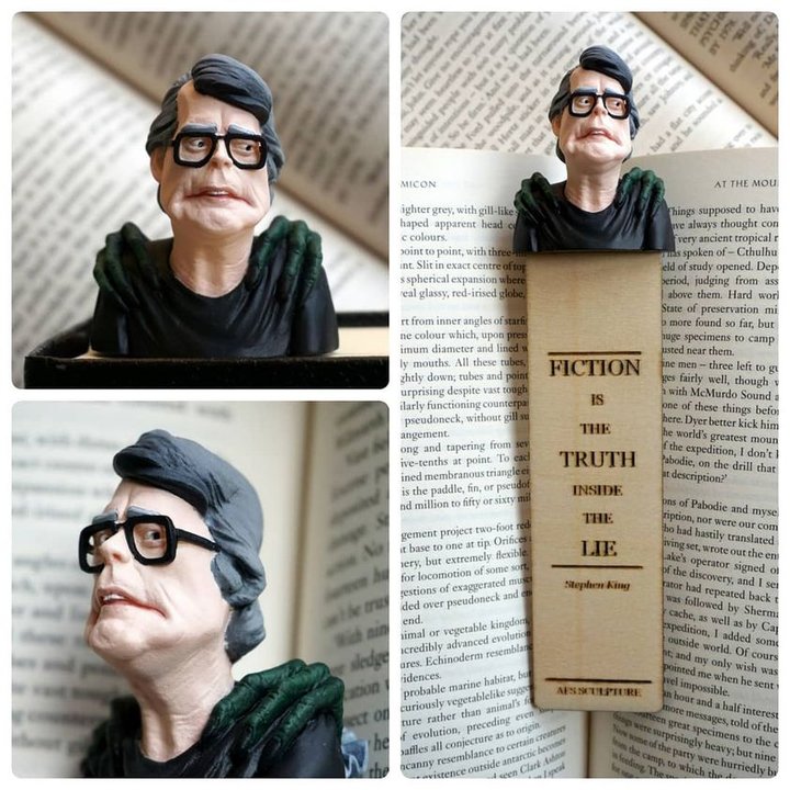😈Hot sale 65% 🧛‍♂️3d human head horror bookmarks