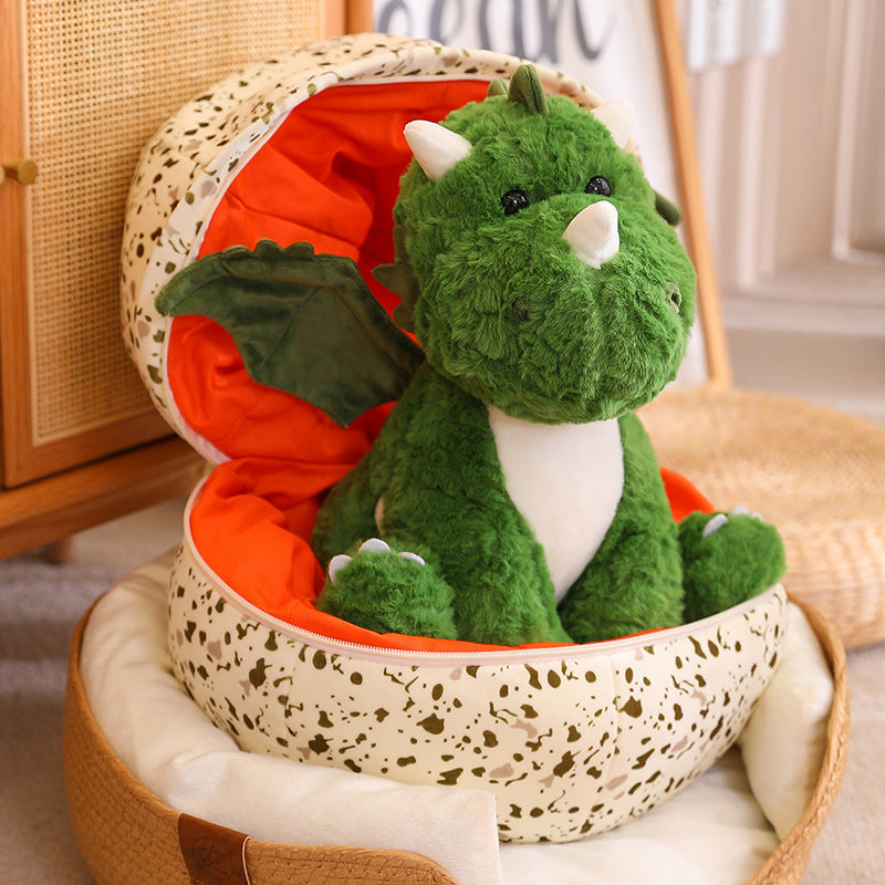Plush Dinosaur + Eggshell - Large