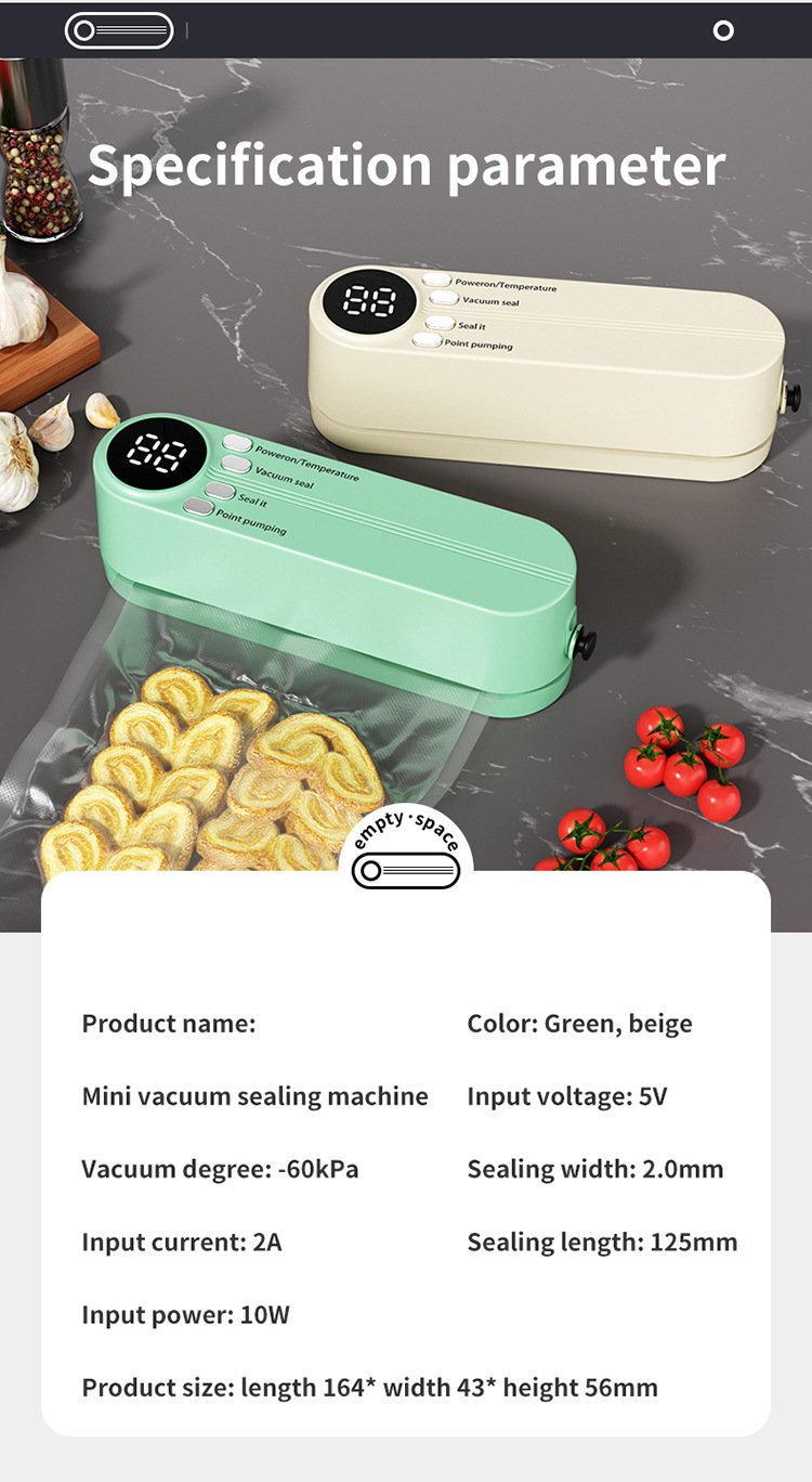 Mini Wireless Vacuum Sealer