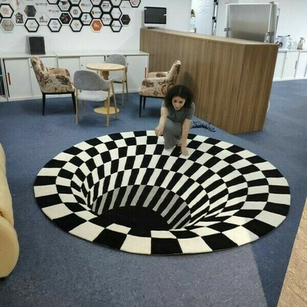 Vortex Illusion Rug