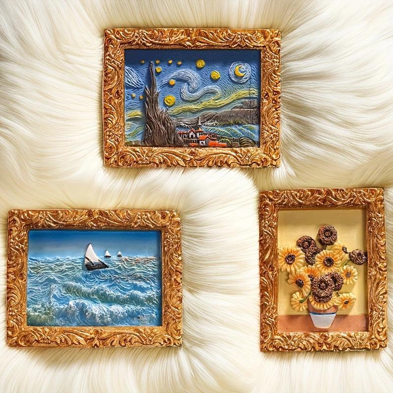 💖💖Van Gogh Inspired Fridge Magnet Set