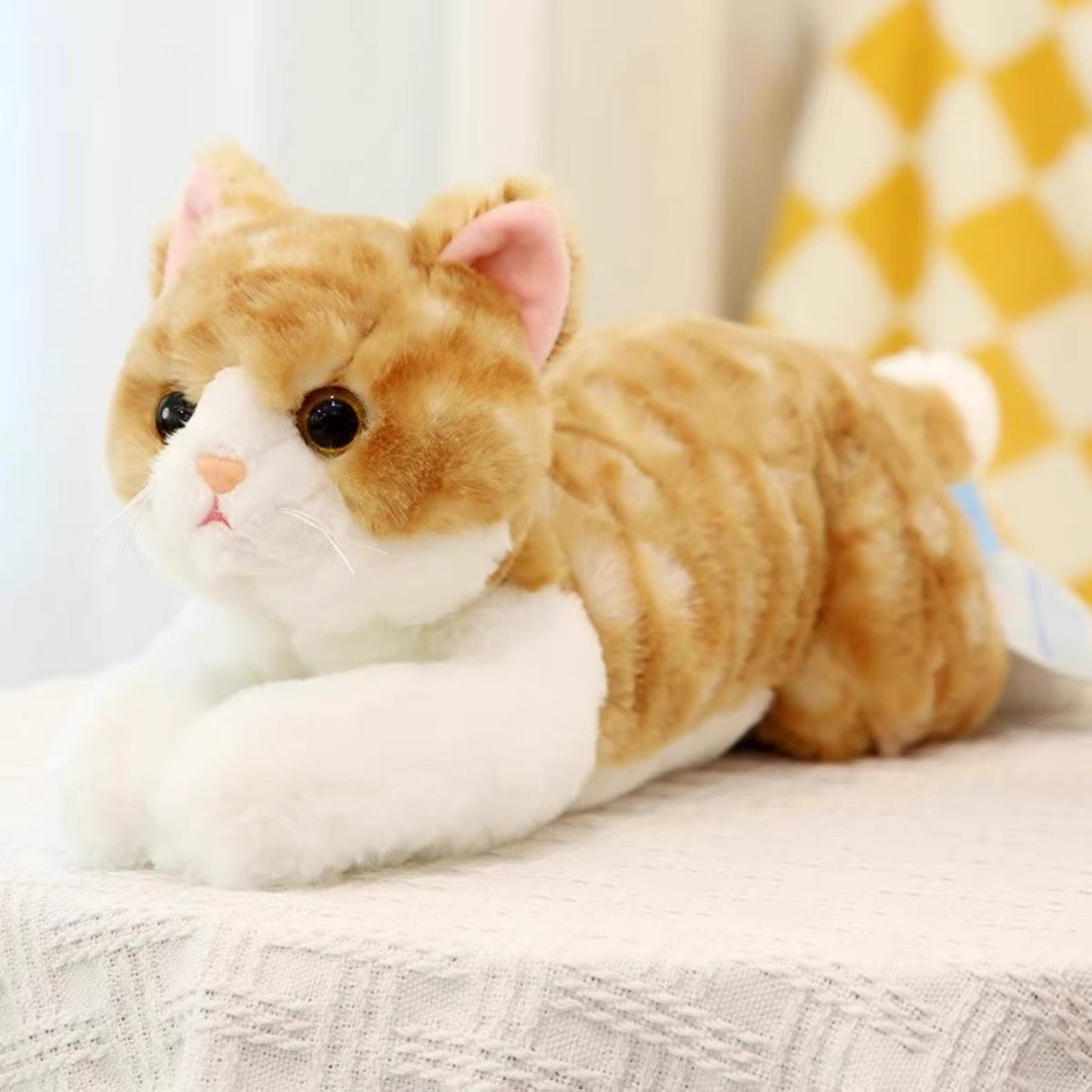 Plush yellow cat