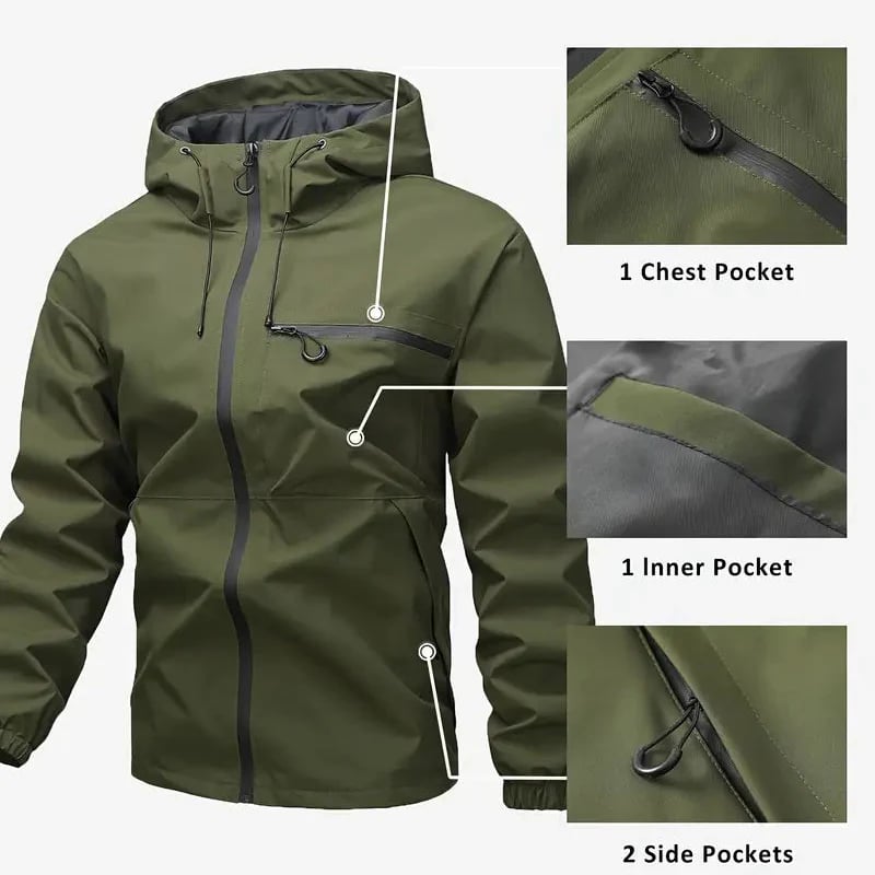 ⛰️3-in-1 Waterproof Men's Jacket – Rain, Wind & Cold, All Covered