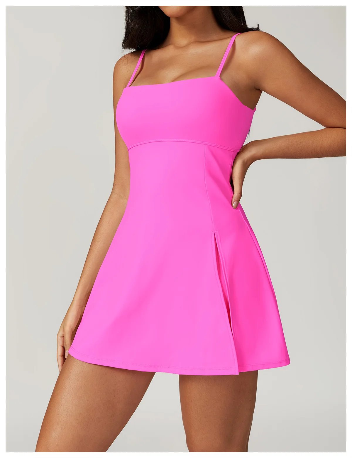 🔥SALE 49% OFF🔥2 in 1 Split Hem Sports Dress - Buy two and get free shipping!