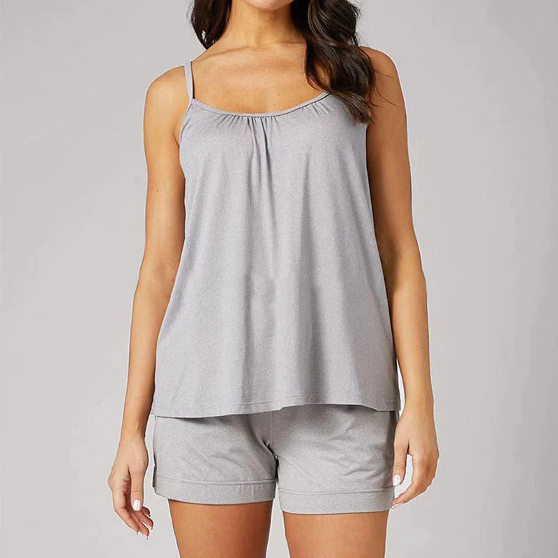 (🎁2025-Christmas Hot Sale🎁)Loose-fitting Tank Top With Built-in Bra
