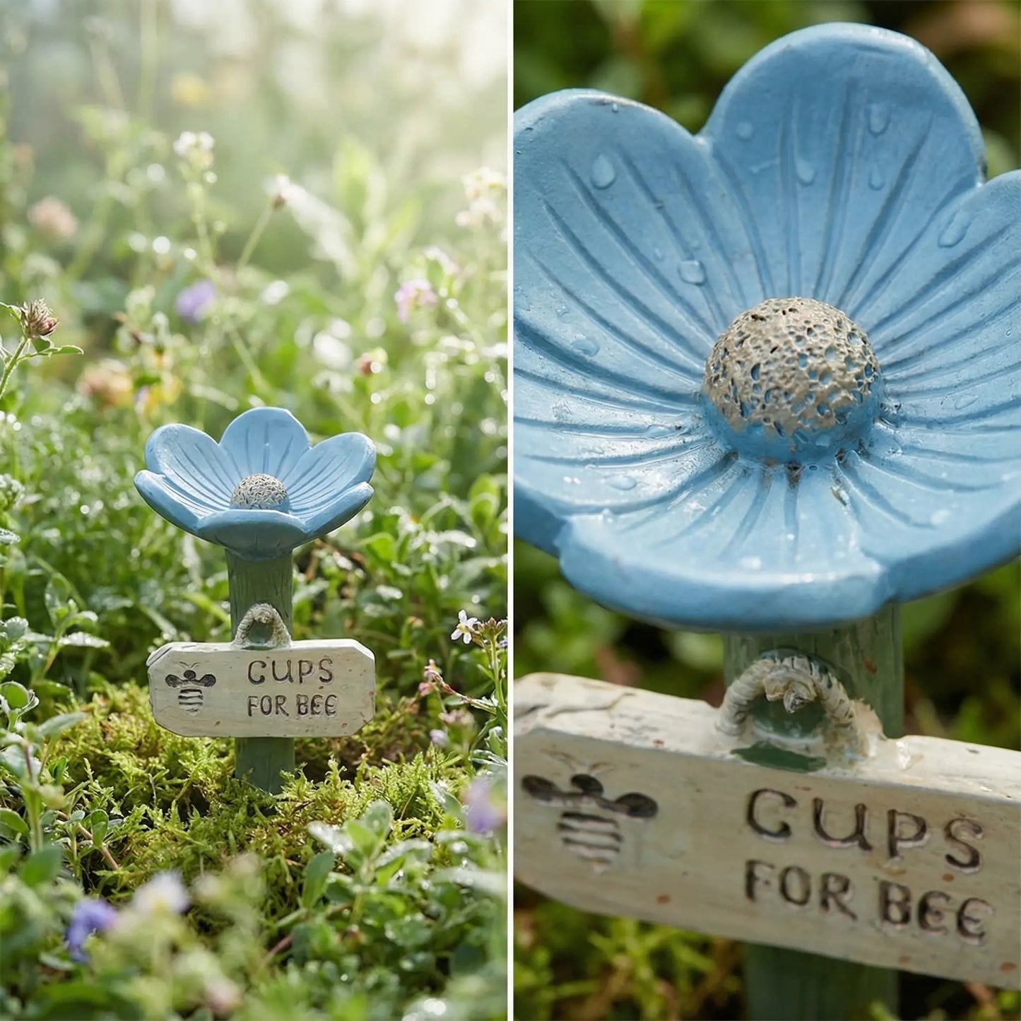 Flower-Shaped Bee Watering Station