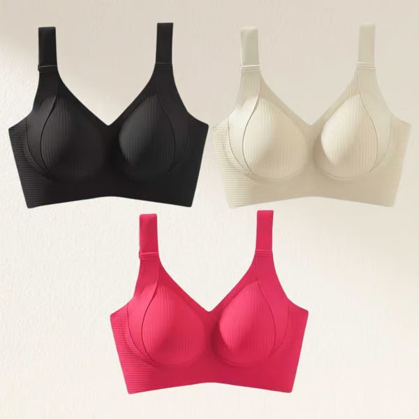 🏆Last Day Buy 1 Get 3 Packs🔥Super Firming Wire-Free Full Cup Bra All-Day Comfort No More Sagging (3-Pack Value Set)