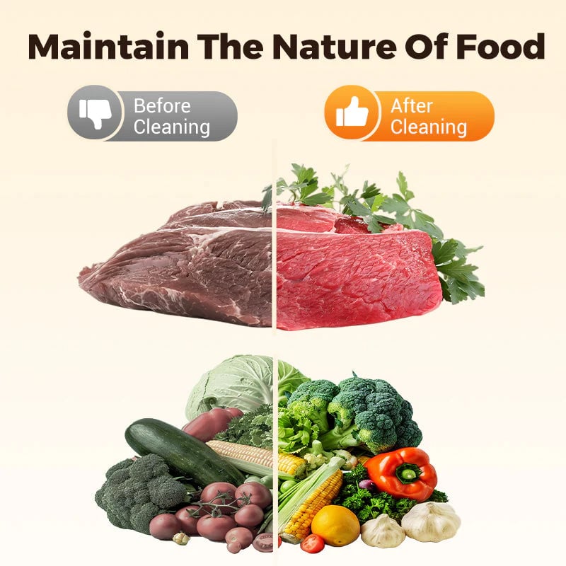 🎉Wireless Waterproof Portable Food Cleaner & Purifier🍉🥬