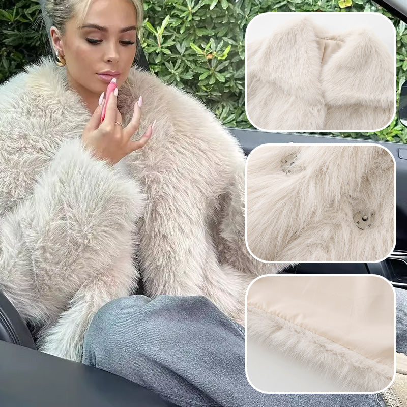 💖LAST DAY SALE 50% OFF!!⏳50K+ SOLD! 🎁✨Women's Luxury Fluffy Short Coat