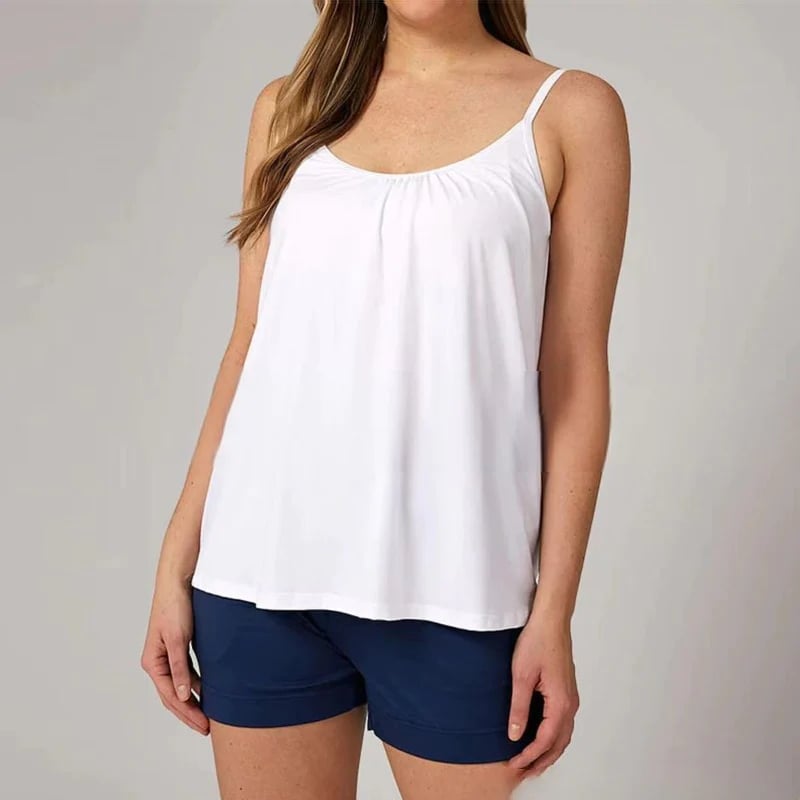 (🎁2025-Christmas Hot Sale🎁)Loose-fitting Tank Top With Built-in Bra